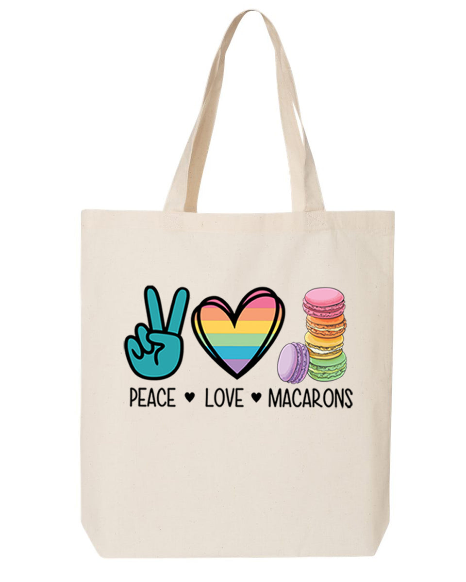 【VANWALK】Macaron Sweet Mini Tote Bag Amazon.com | G2TUP Macaroon Lover Gift Les Macarons Tote Bag