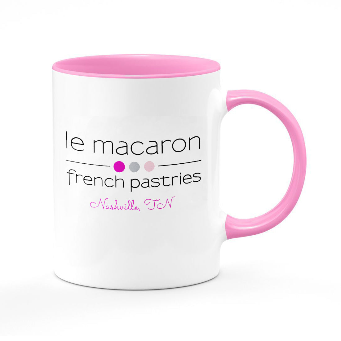 Le Macaron Logo Bonjour Premium 15 oz Mug – Le Macaron Shop