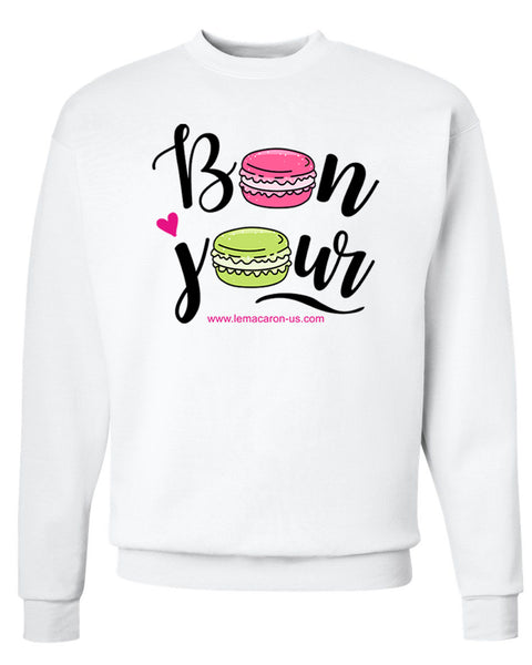 Men's Bonjour Macarons Crewneck Sweatshirt