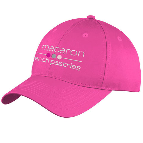 Le Macaron Six-Panel Hat Unstructured Low-profile Dad Twill Baseball SANGRIA PINK Cap