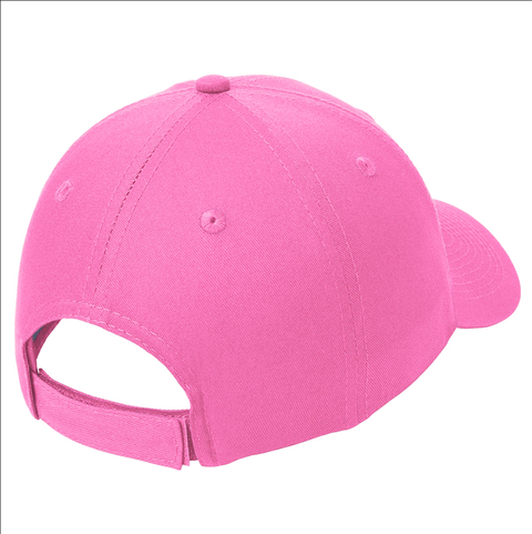 Le Macaron Six-Panel Cap Structured Mid-profile Dad Twill Baseball NEON PINK Hat