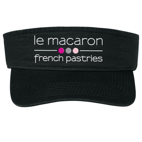 Le Macaron Modern Lightweight Fashion BLACK Visor