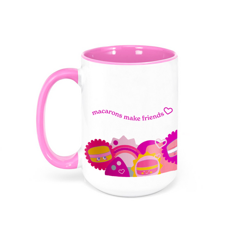 Le Macaron Macarons Make Friends 15 oz Mug