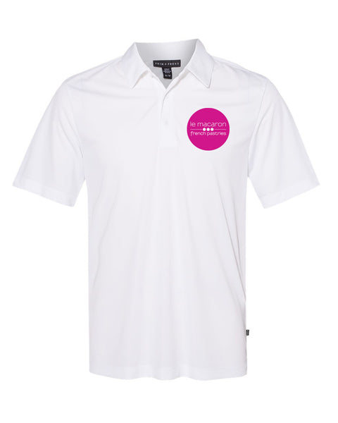 LCPPM1983_WHITE - MEN'S PIMA CIRCLE LOGO POLO SHIRT