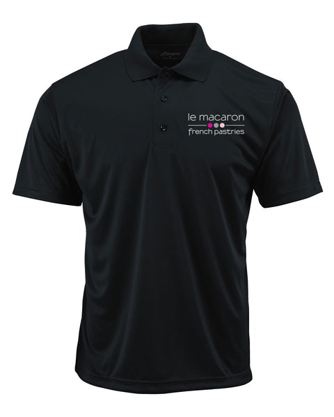 LCPASM0500_BLACK - Men's Performance Polo Logo Shirt